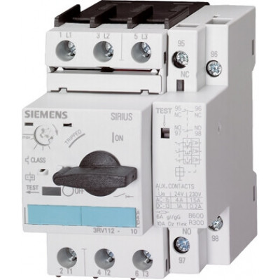 3RV1121-4DA10 Для защиты двигателей с функцией перегрузки