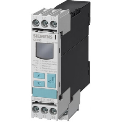 3UG4614-1BR20 Контроль обрыва линейного провода и порядка чередования фаз