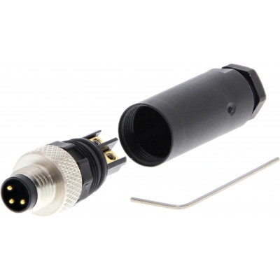 Y92E-MM08PVC3Sconf-L M8 Connectors & Cordsets