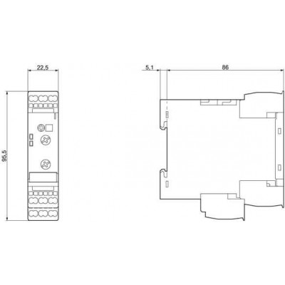 3UG4501-2AW30 Реле контроля уровня жидкостей SIRIUS 3UG